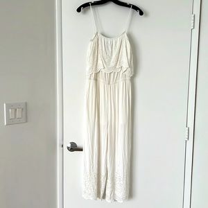 TopShop white jumpsuit floral
